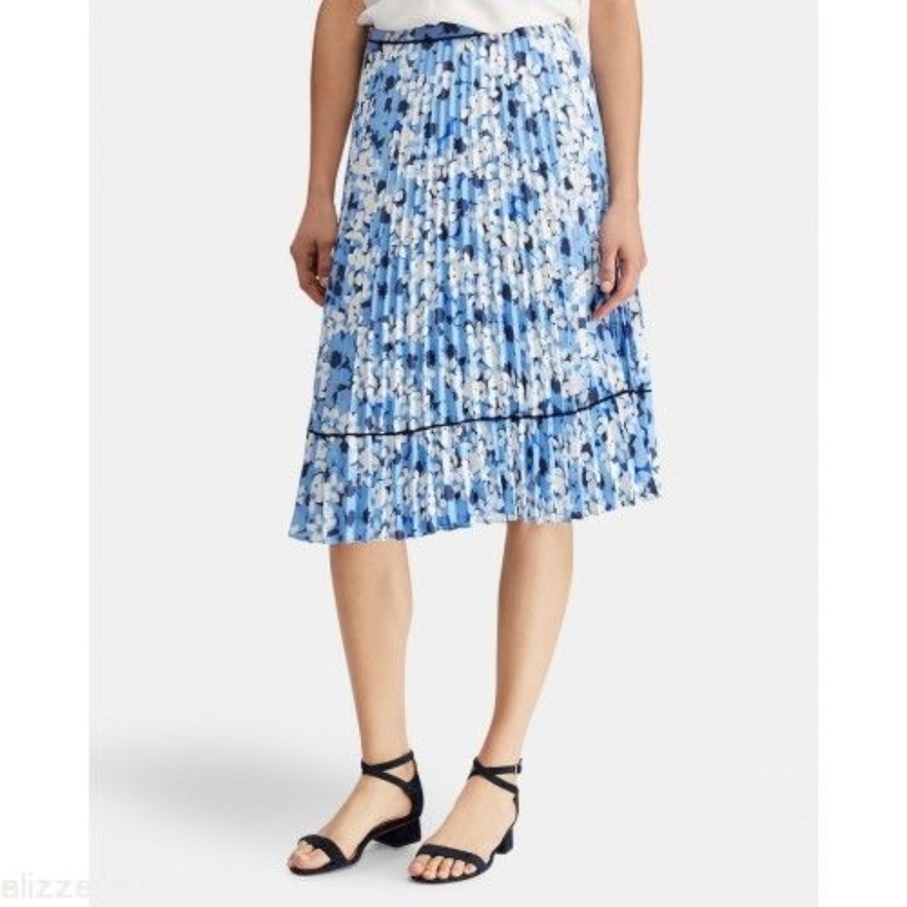 COPY - Ralph Lauren FLORAL PRINT ACCORDION PLEAT skirt